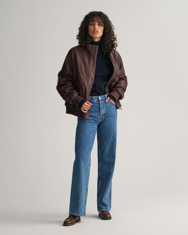 Jersey extrafino con cuello de cisne