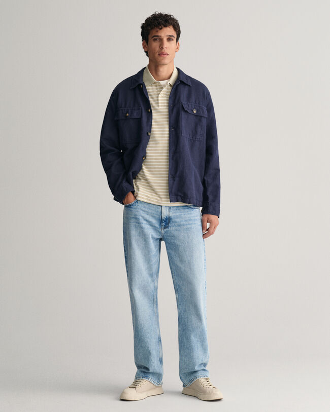 Polo de piqué a rayas