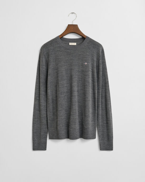 Jersey de lana merino extrafina con cuello redondo Teens