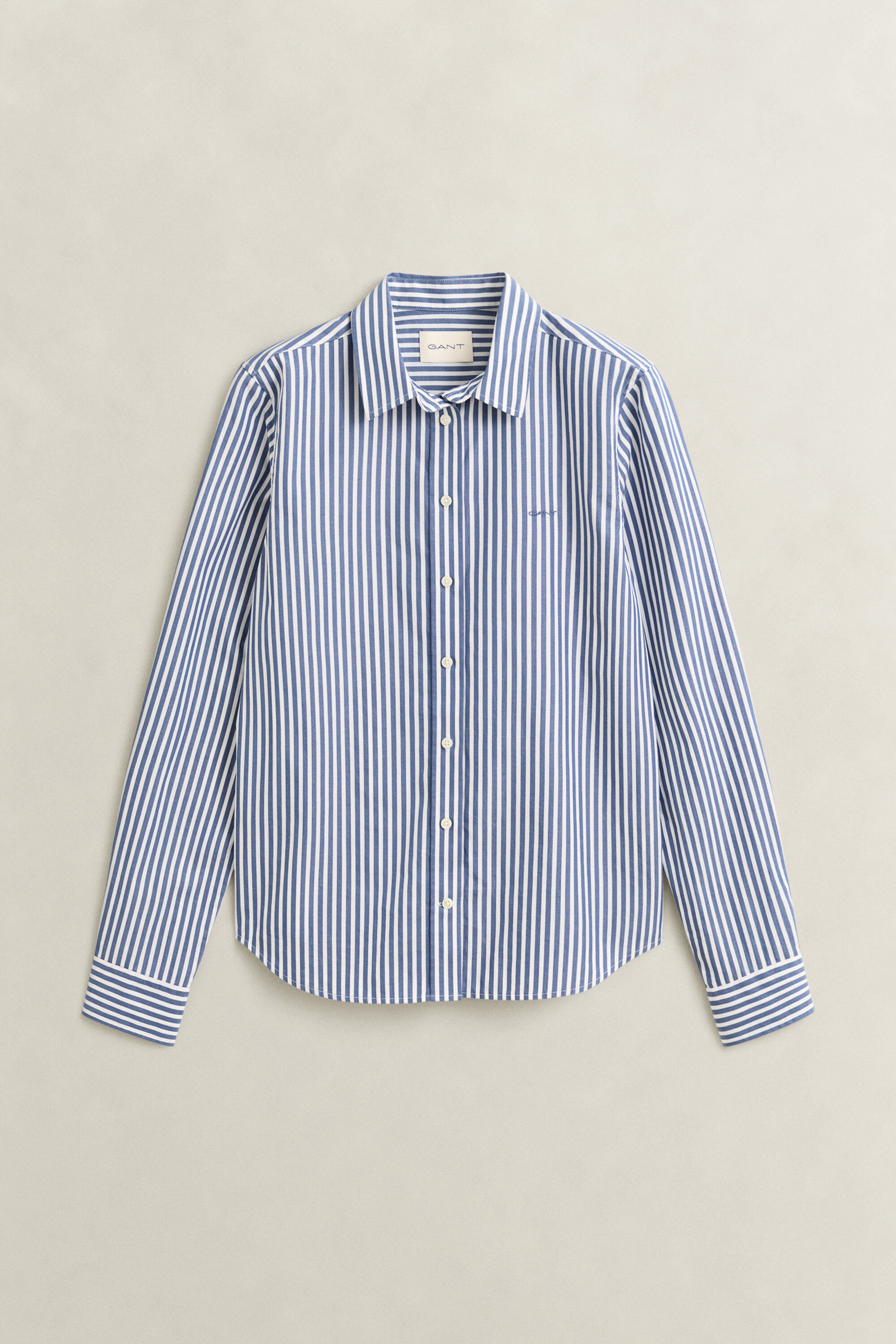 Camisa de popelina Regular Fit clásica de rayas