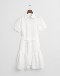 Vestido camisero de lino