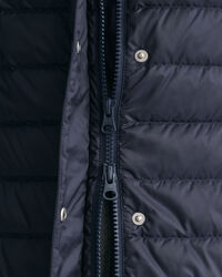 Chaleco largo de plum&oacute;n ligero