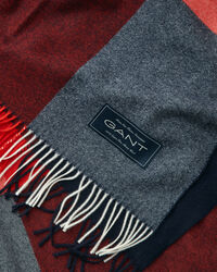 Colcha de lana merino extrafina a cuadros