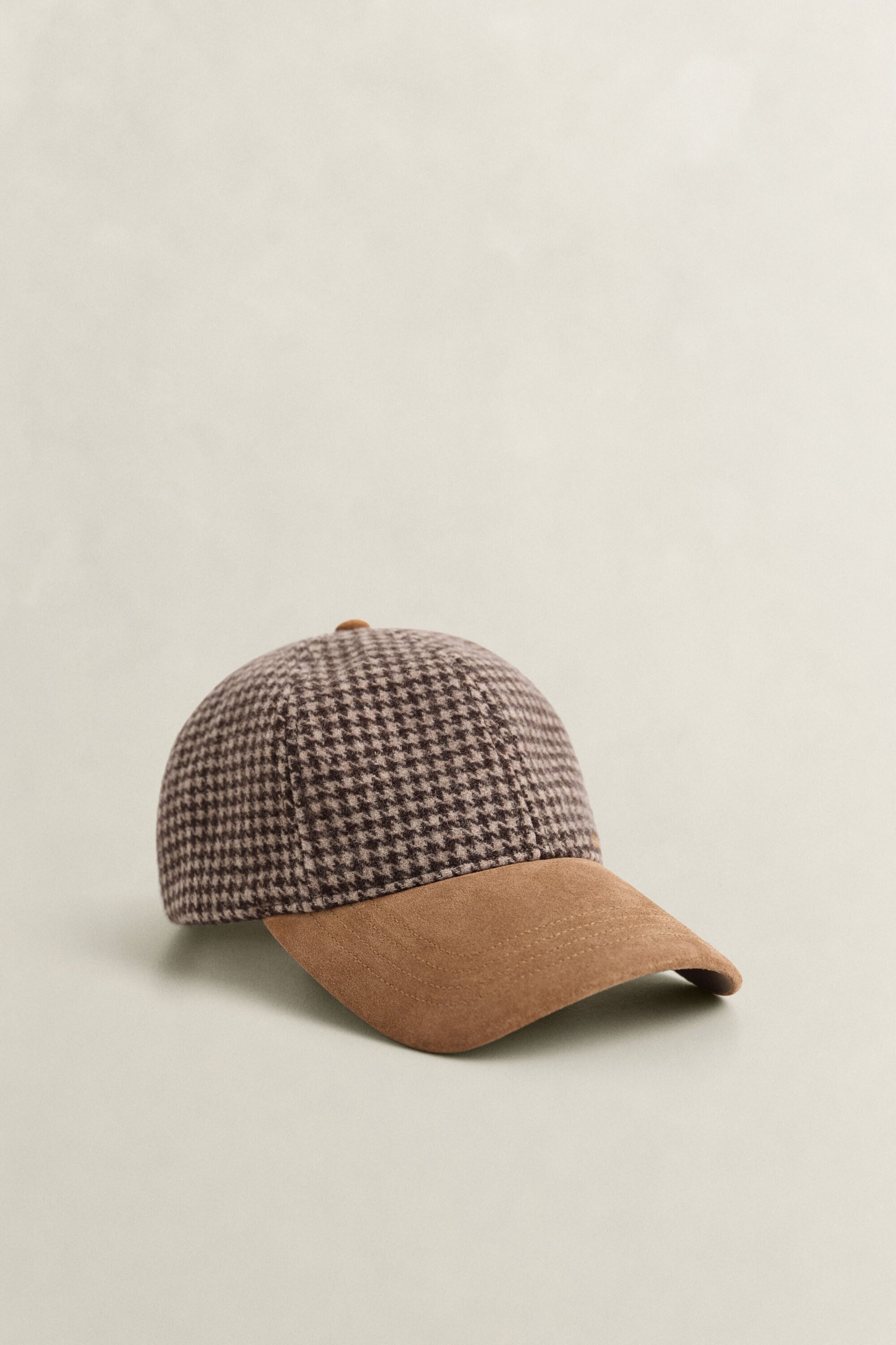 Gorra de lana de cuadros