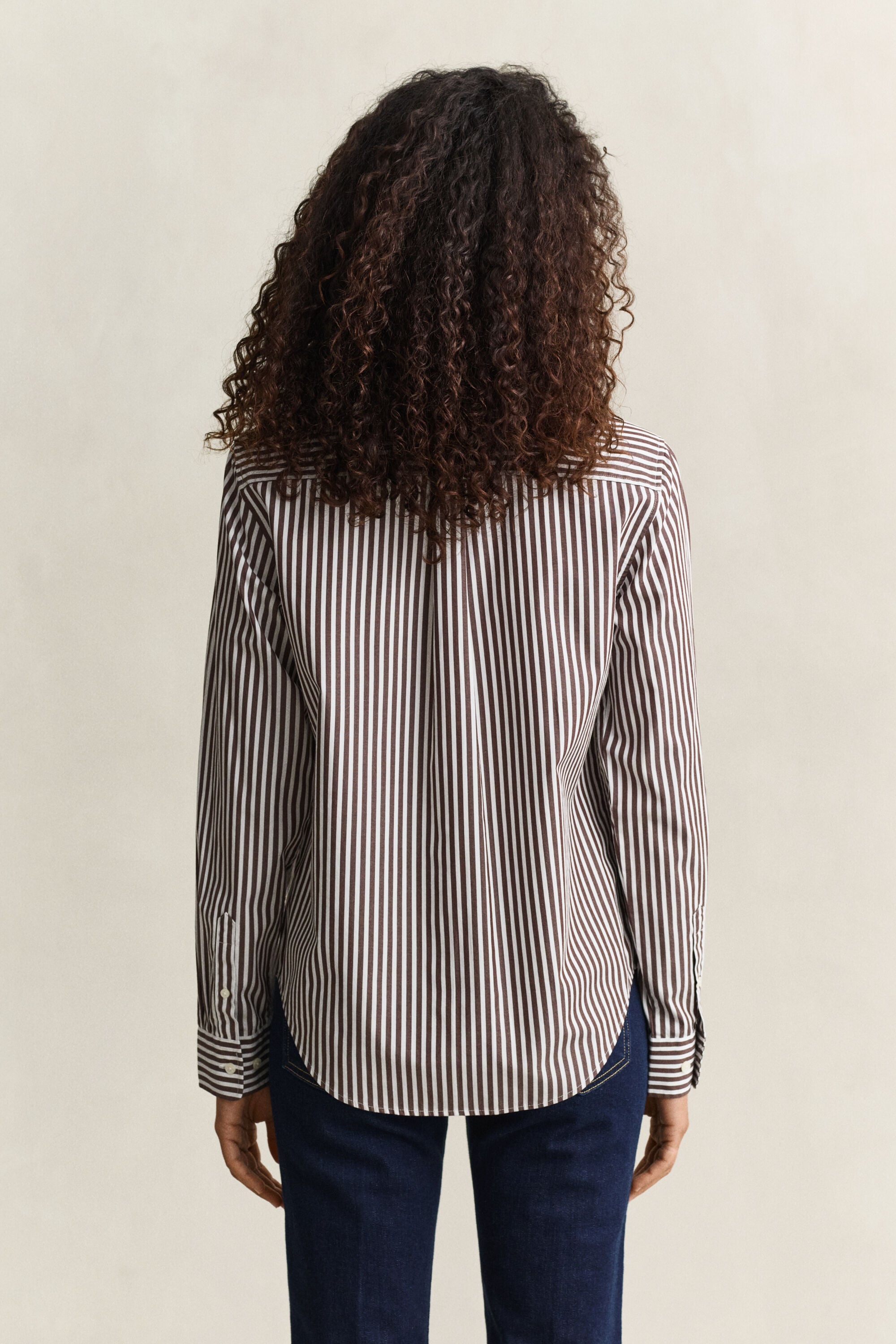Camisa de popelina Regular Fit clásica de rayas