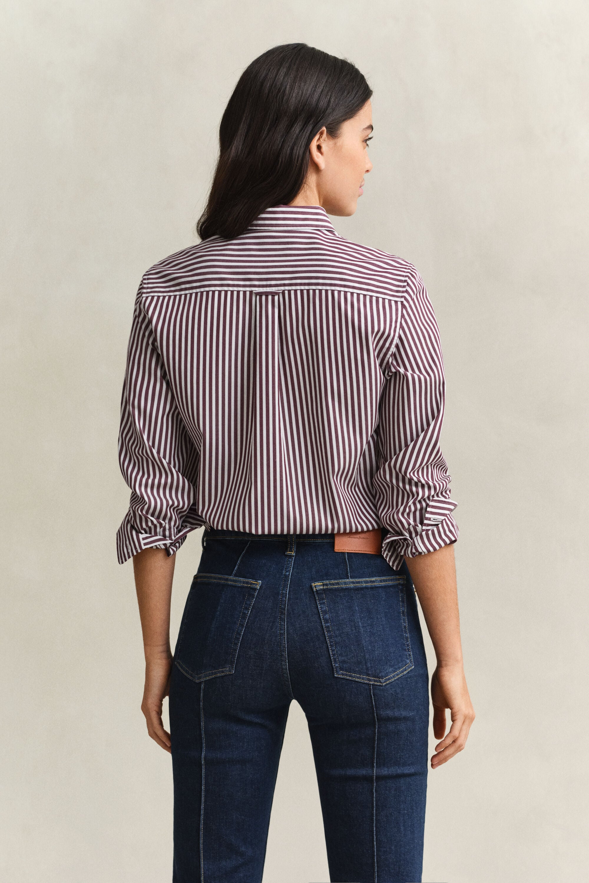 Camisa Regular Fit clásica de popelina a rayas