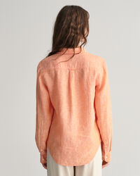 Camisa Regular Fit de cambray de lino