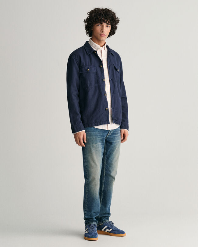 Camisa Oxford Regular Fit Archive Tattersall