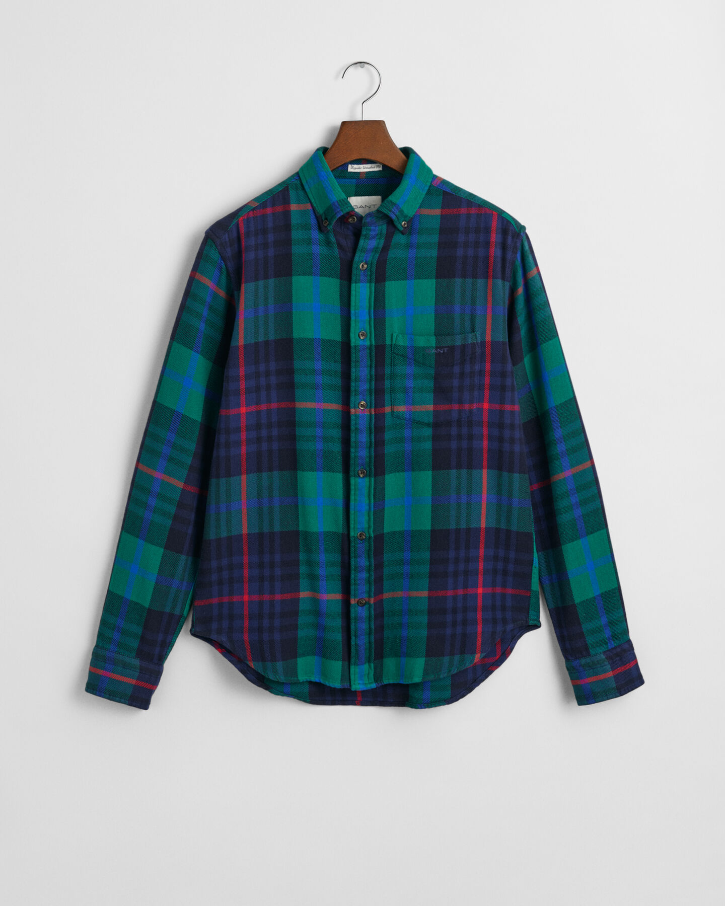 Camisa Regular Fit de sarga a cuadros