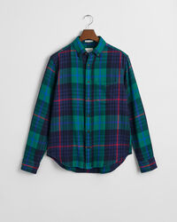 Camisa Regular Fit de sarga a cuadros