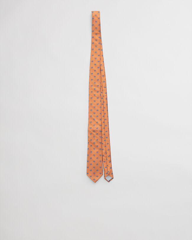 Corbata de seda con estampado Palm Tree