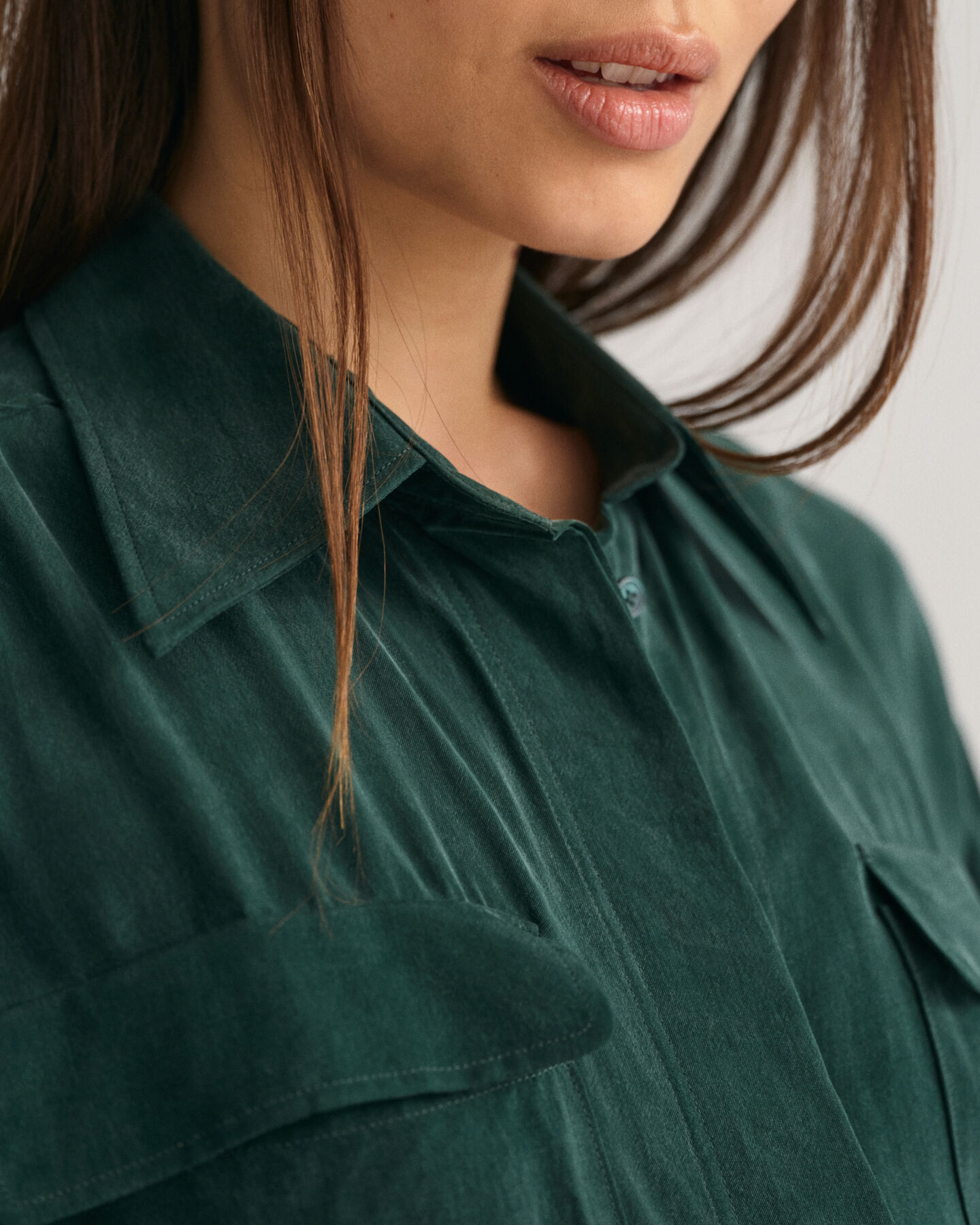 Vestido camisero funcional Relaxed Fit