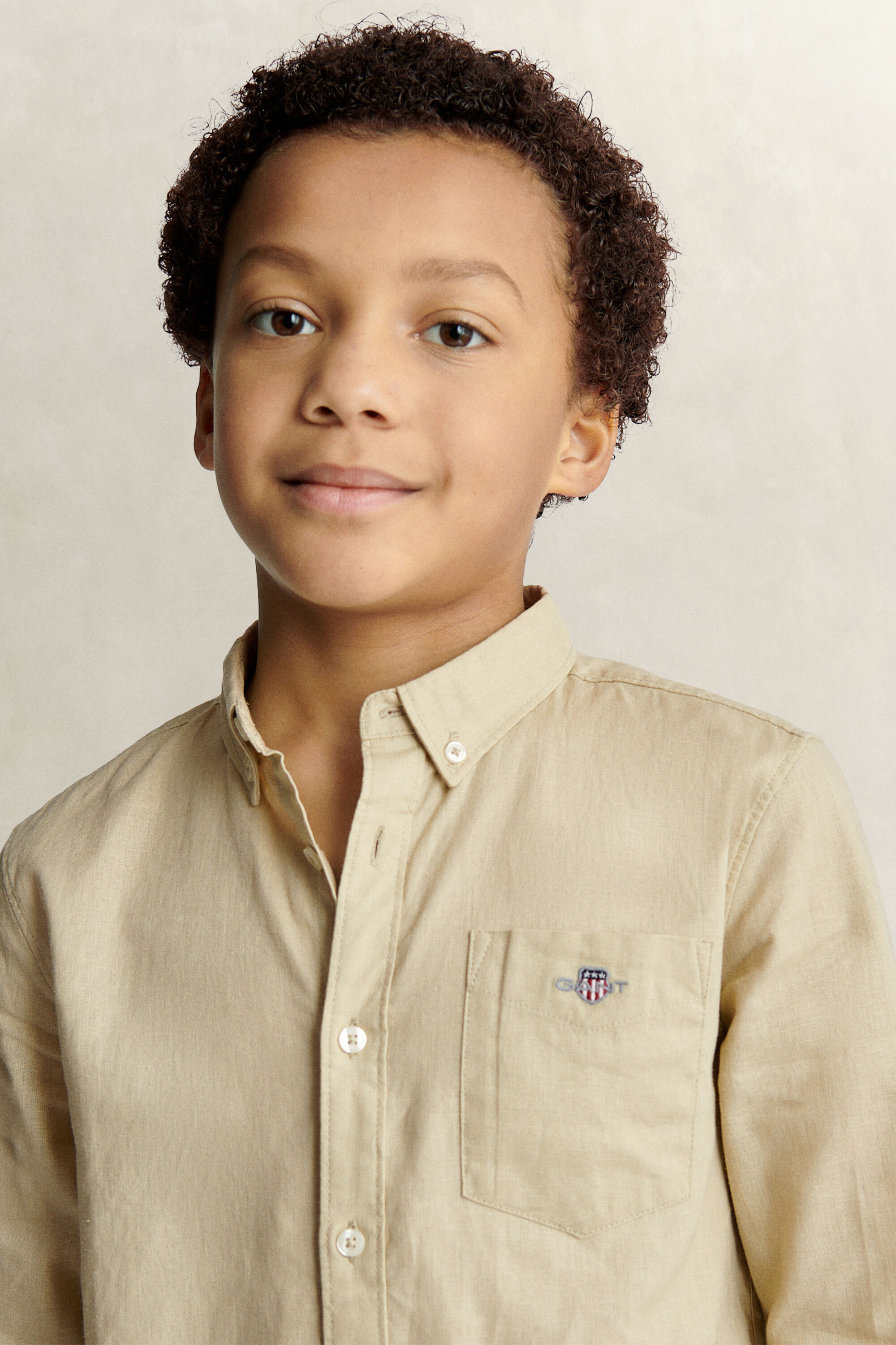 Camisa de mezcla de lino Teen Boys