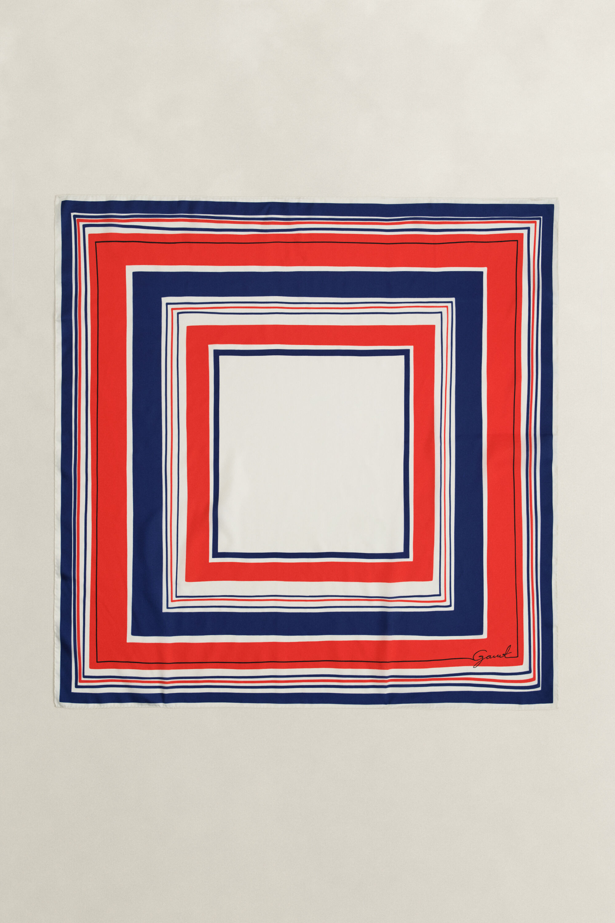 Pañuelo de seda de rayas Nautical