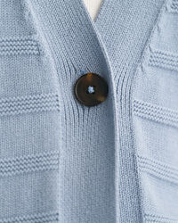 Cárdigan de algodón a rayas Tonal