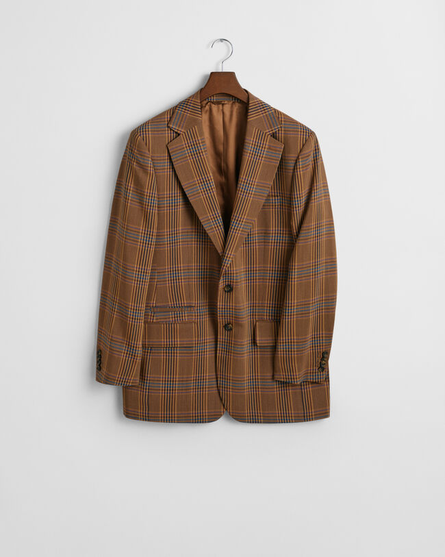 Americana Relaxed Fit de lana a cuadros