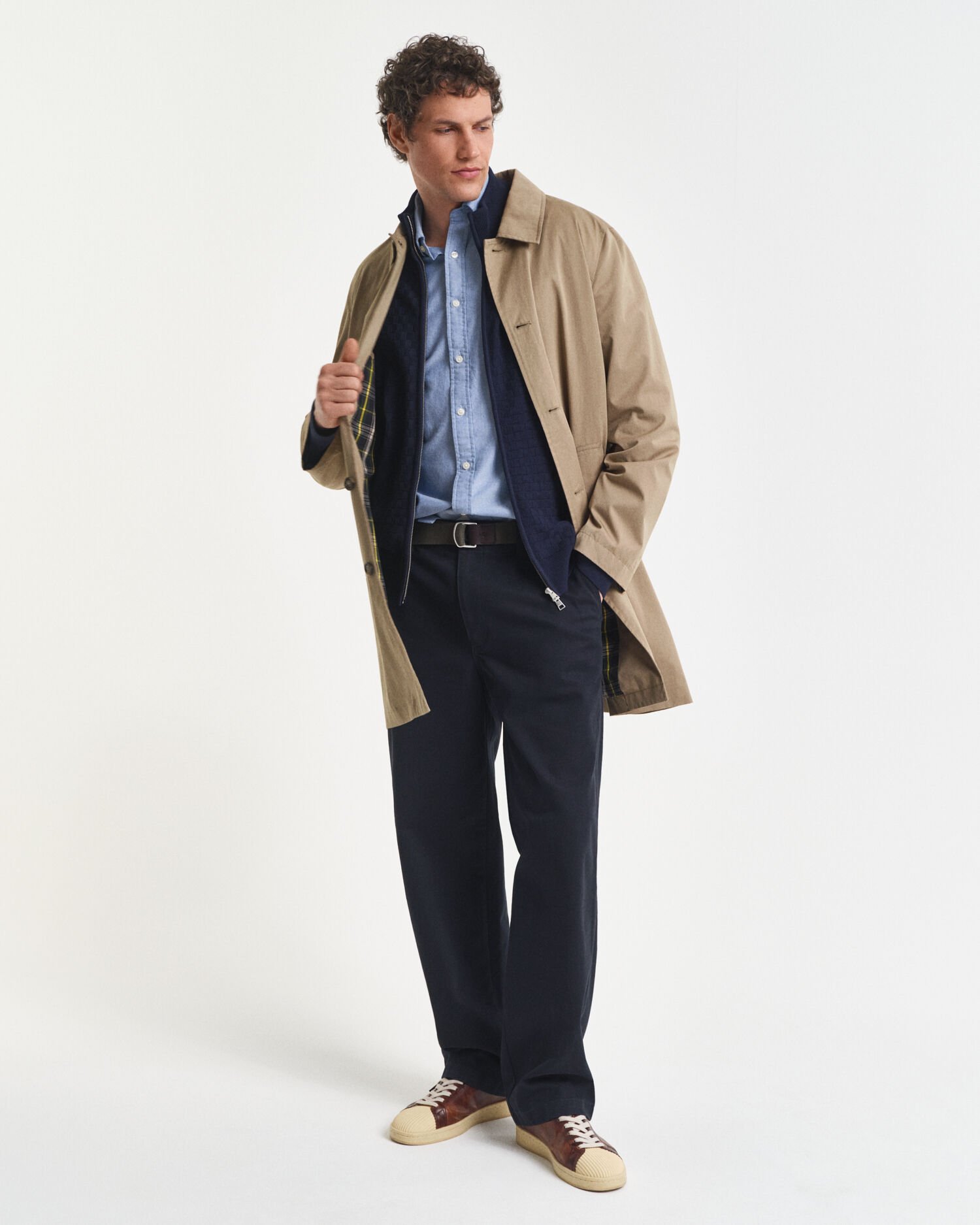 Jersey con cremallera y microtextura