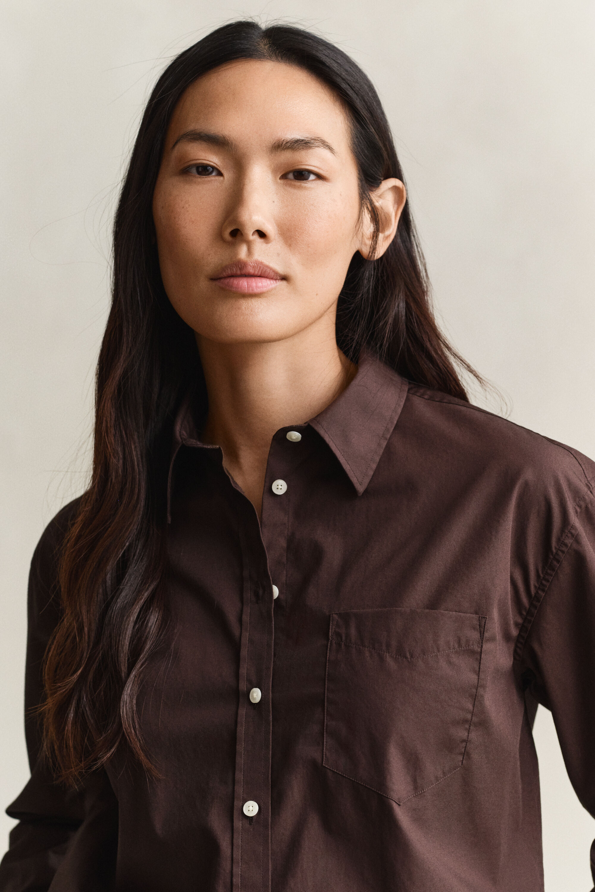 Camisa Relaxed Fit clásica de popelina