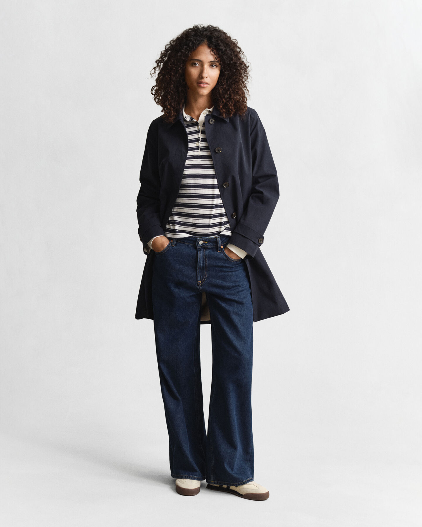 Polo de manga larga de rayas