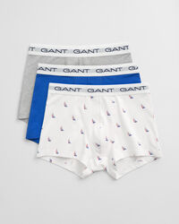 Paquete de tres bóxers con estampado Boat