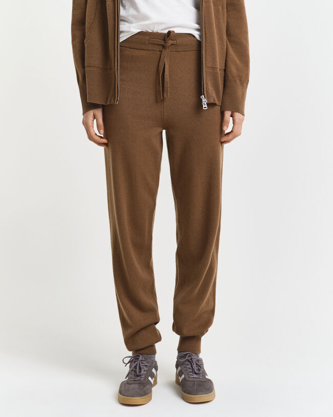 Pantalones de punto muy fino de lana de oveja