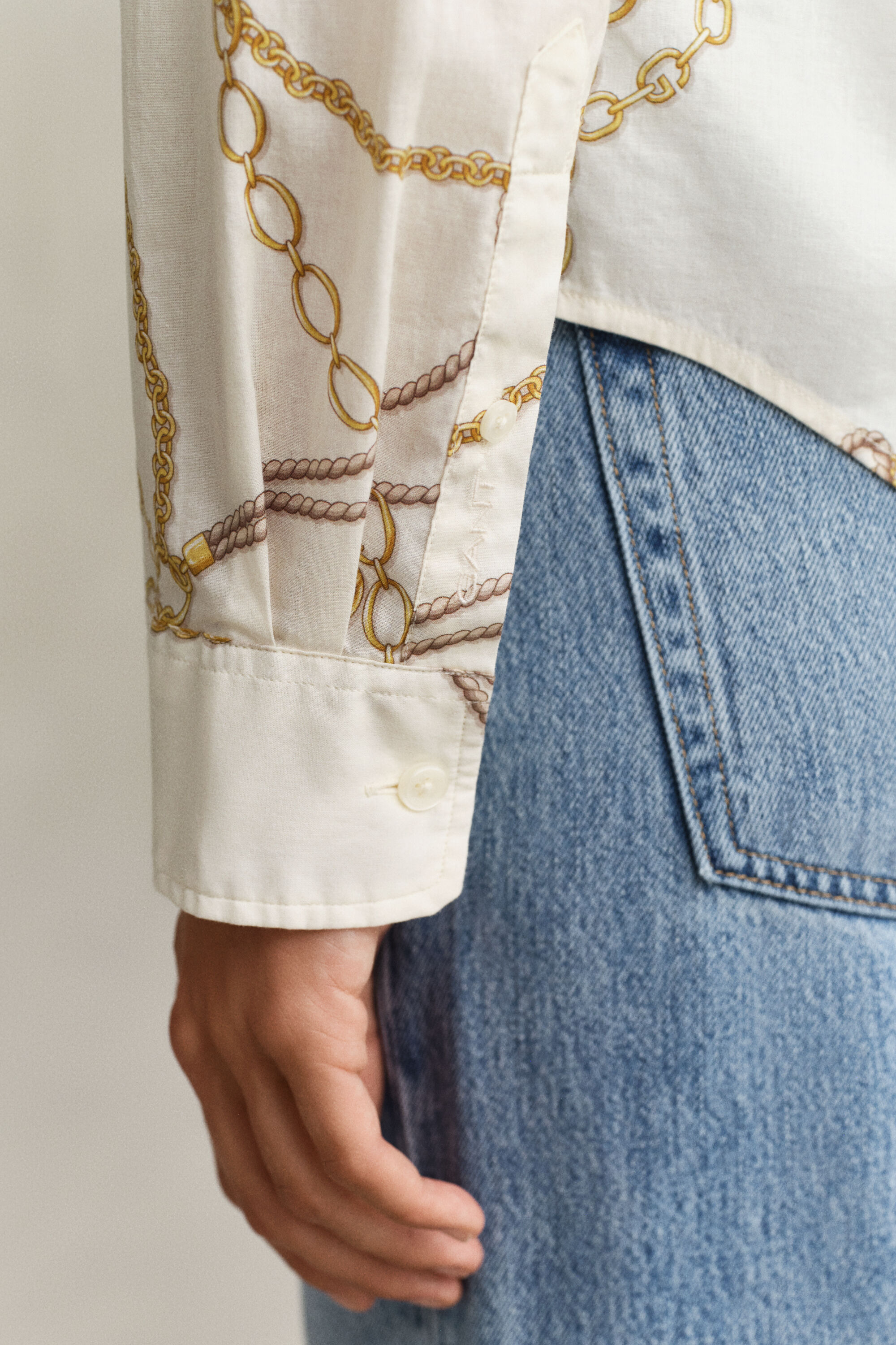 Camisa de gasa de algodón