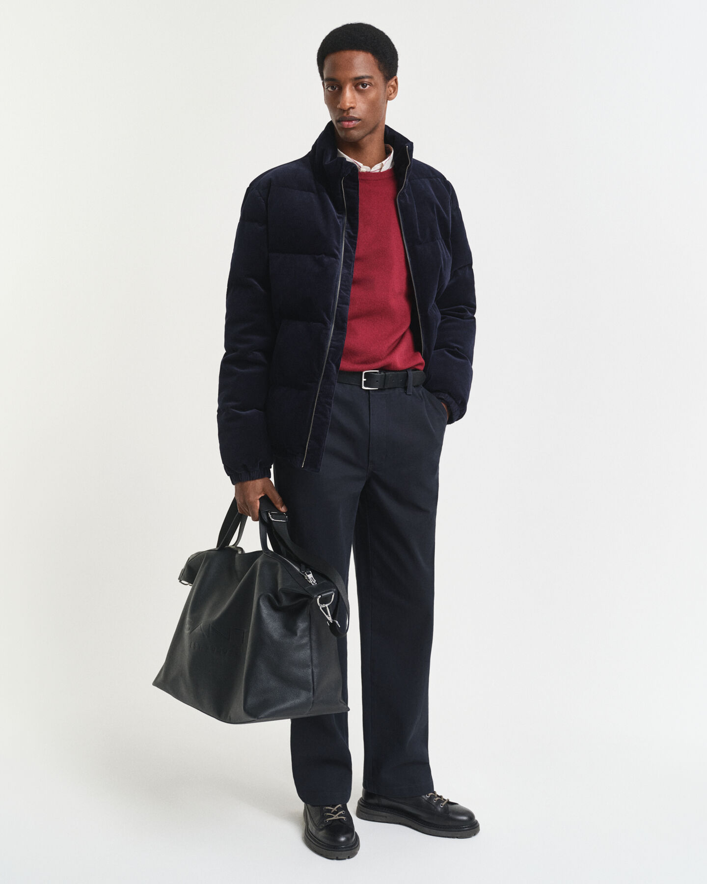 Jersey de cuello redondo en lana de oveja muy fina