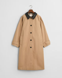 Gabán con cuello de piel