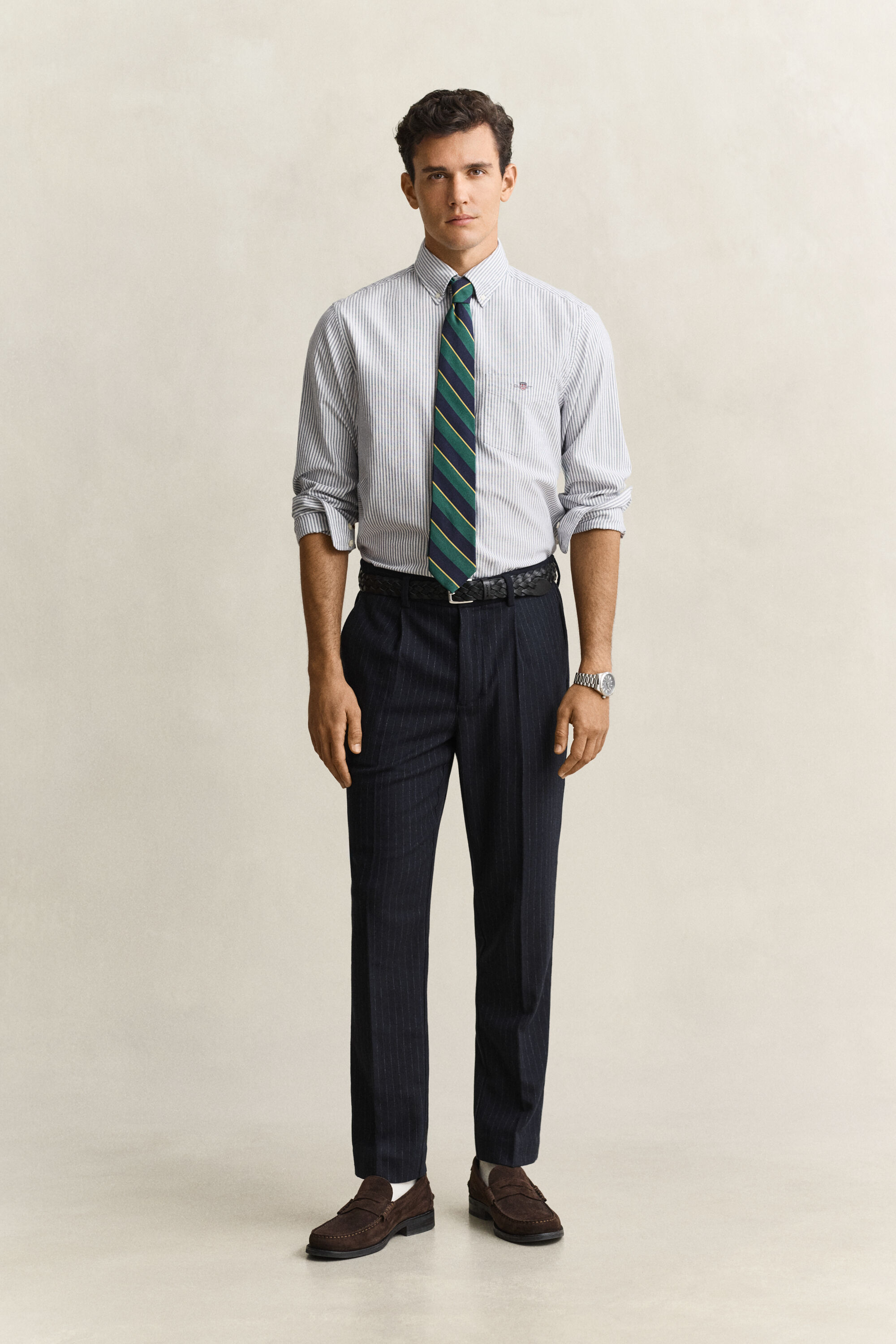 Pantalones Tapered de franela de lana