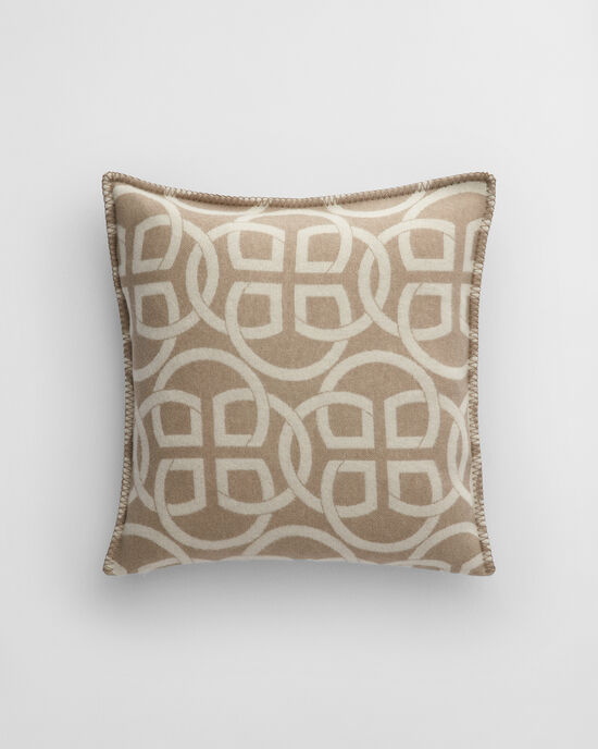 Cojín de lana Monogram