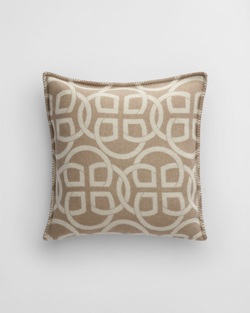 Cojín de lana Monogram