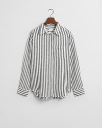 Camisa Relaxed Fit de lino a rayas