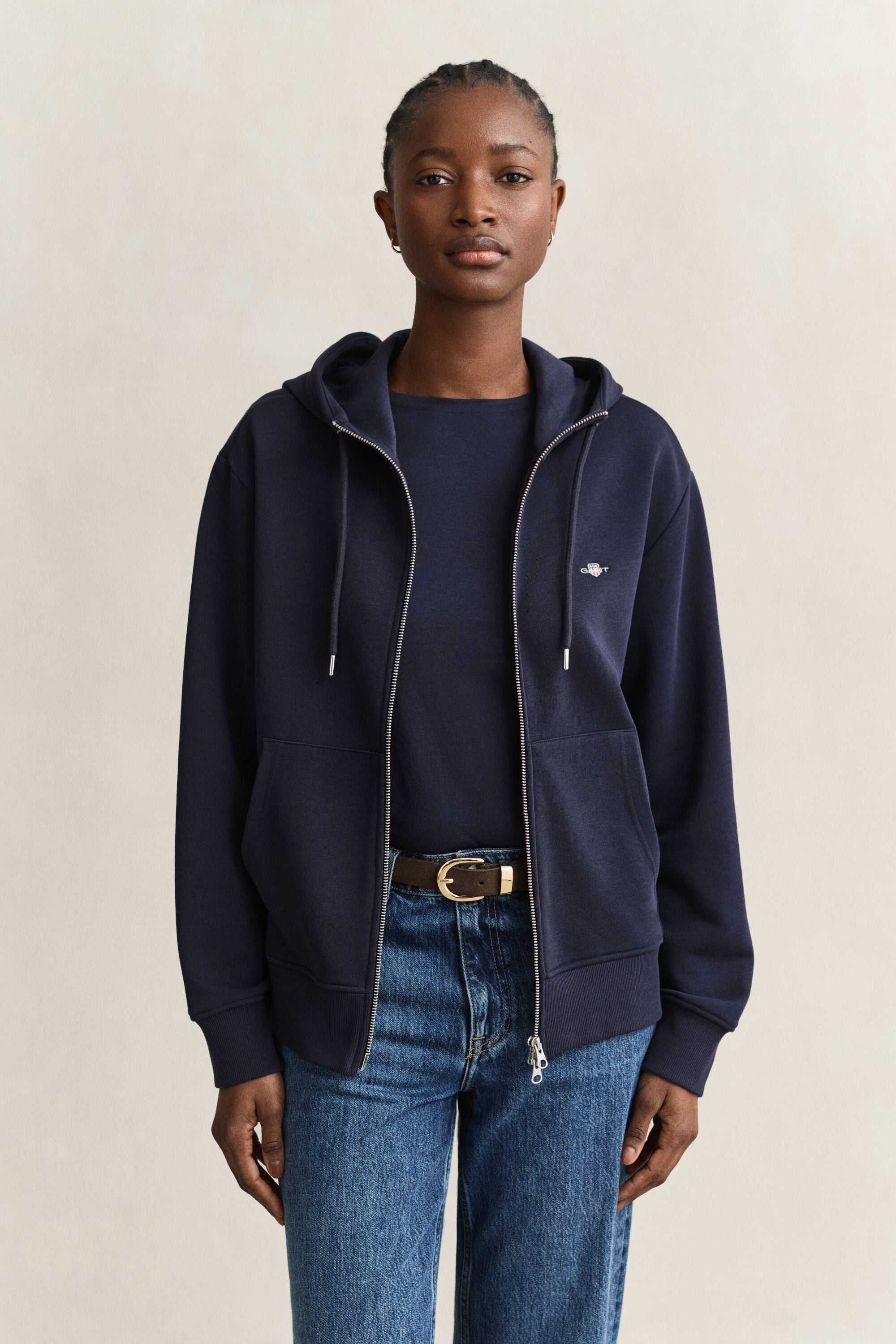 Sudadera con capucha y cremallera Shield