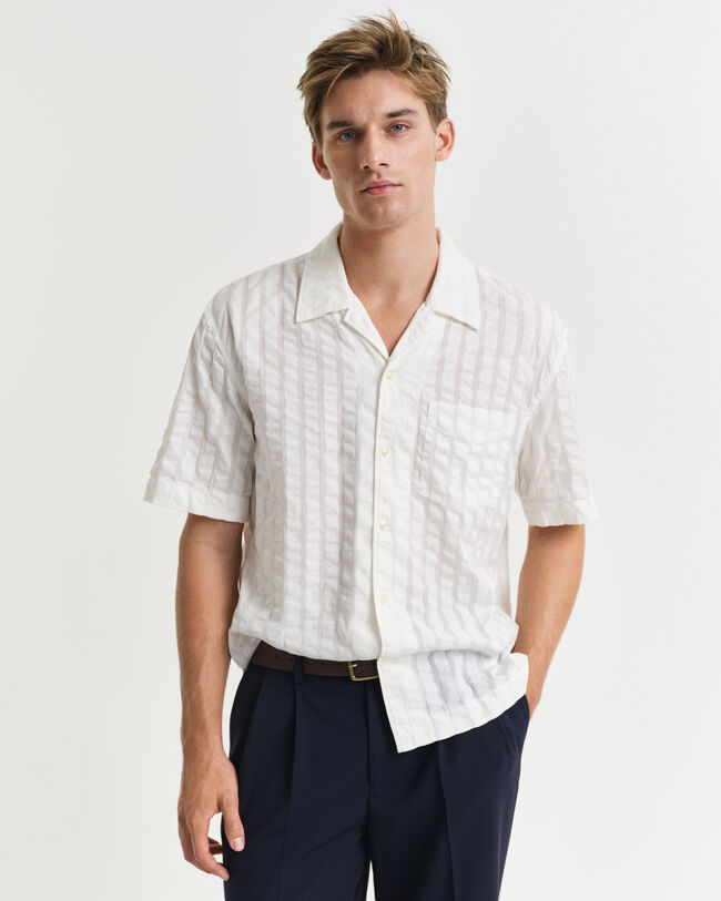 Camisa de manga corta Relaxed Fit Resort de sirsaca