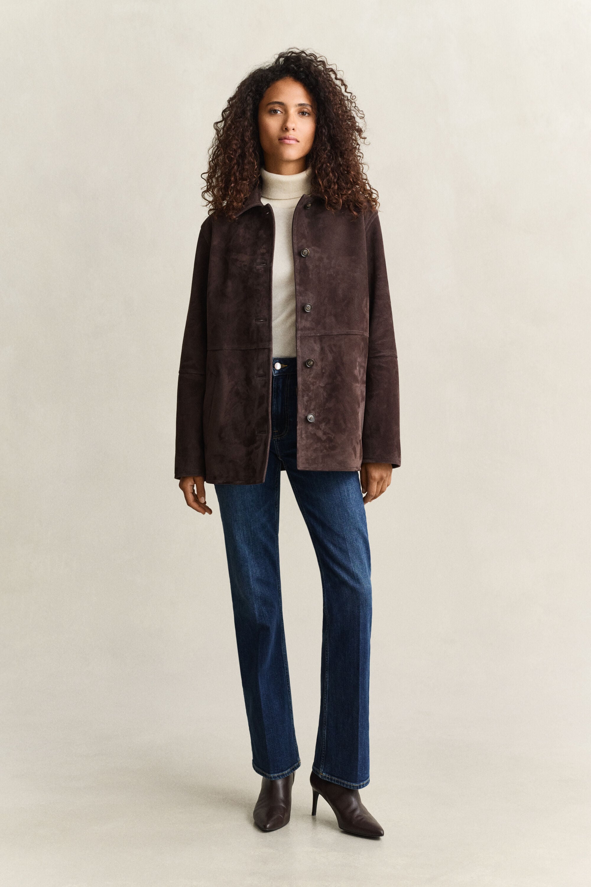 Chaqueta de ante