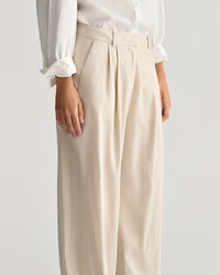 Pantalones de vestir Regular Fit en lino elástico