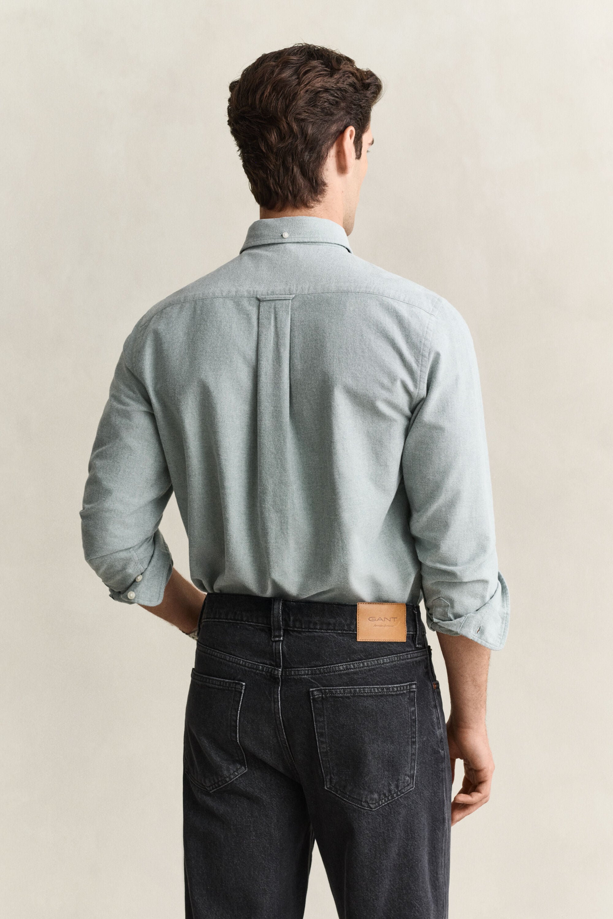 Camisa Oxford perchada