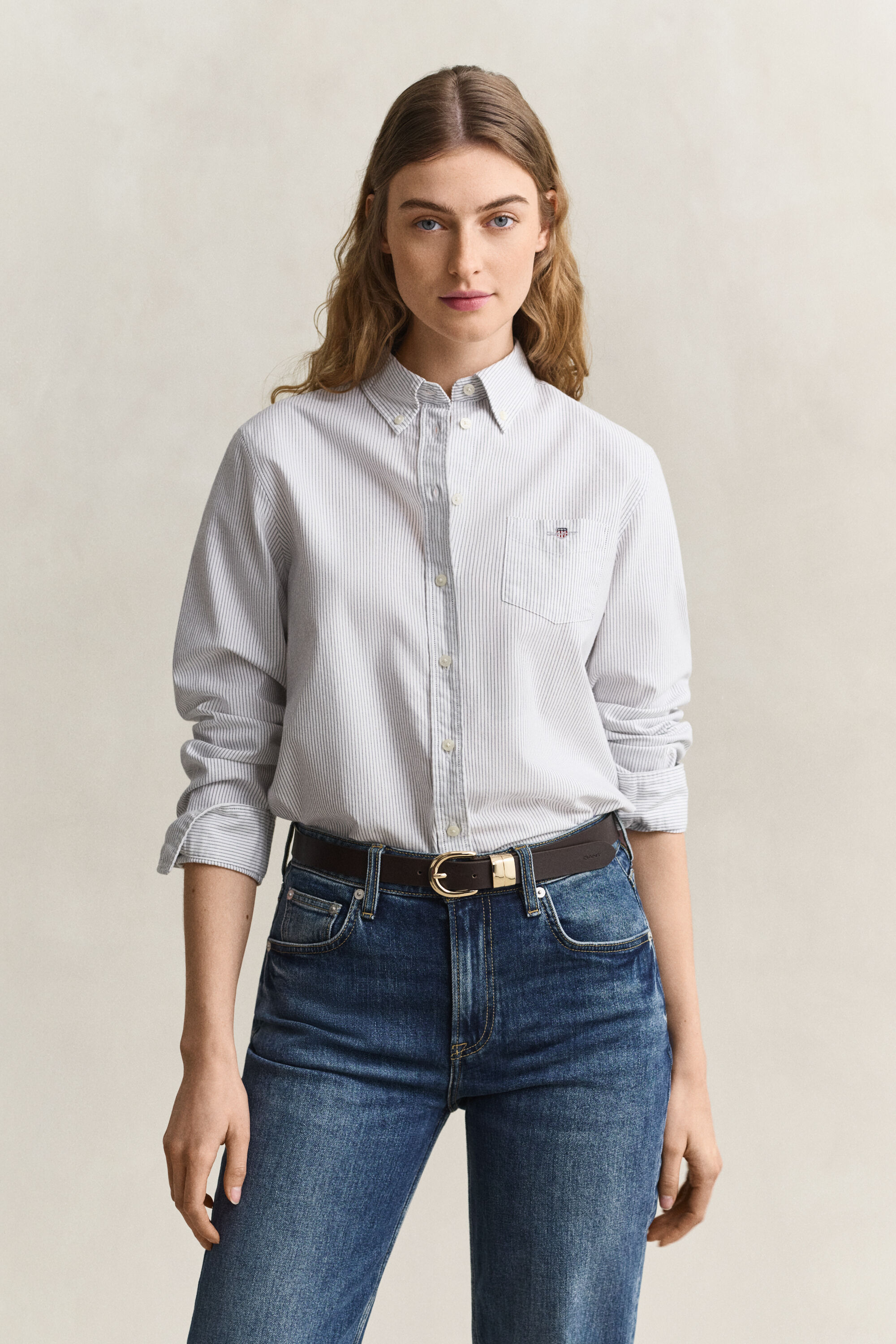Camisa Oxford clásica a rayas