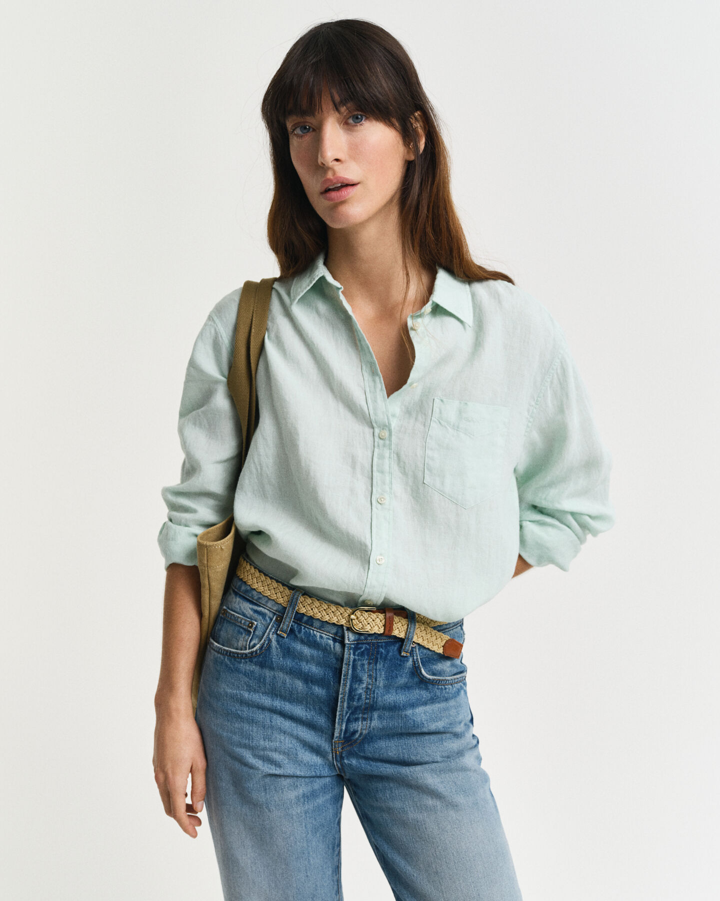 Camisa Relaxed Fit de lino