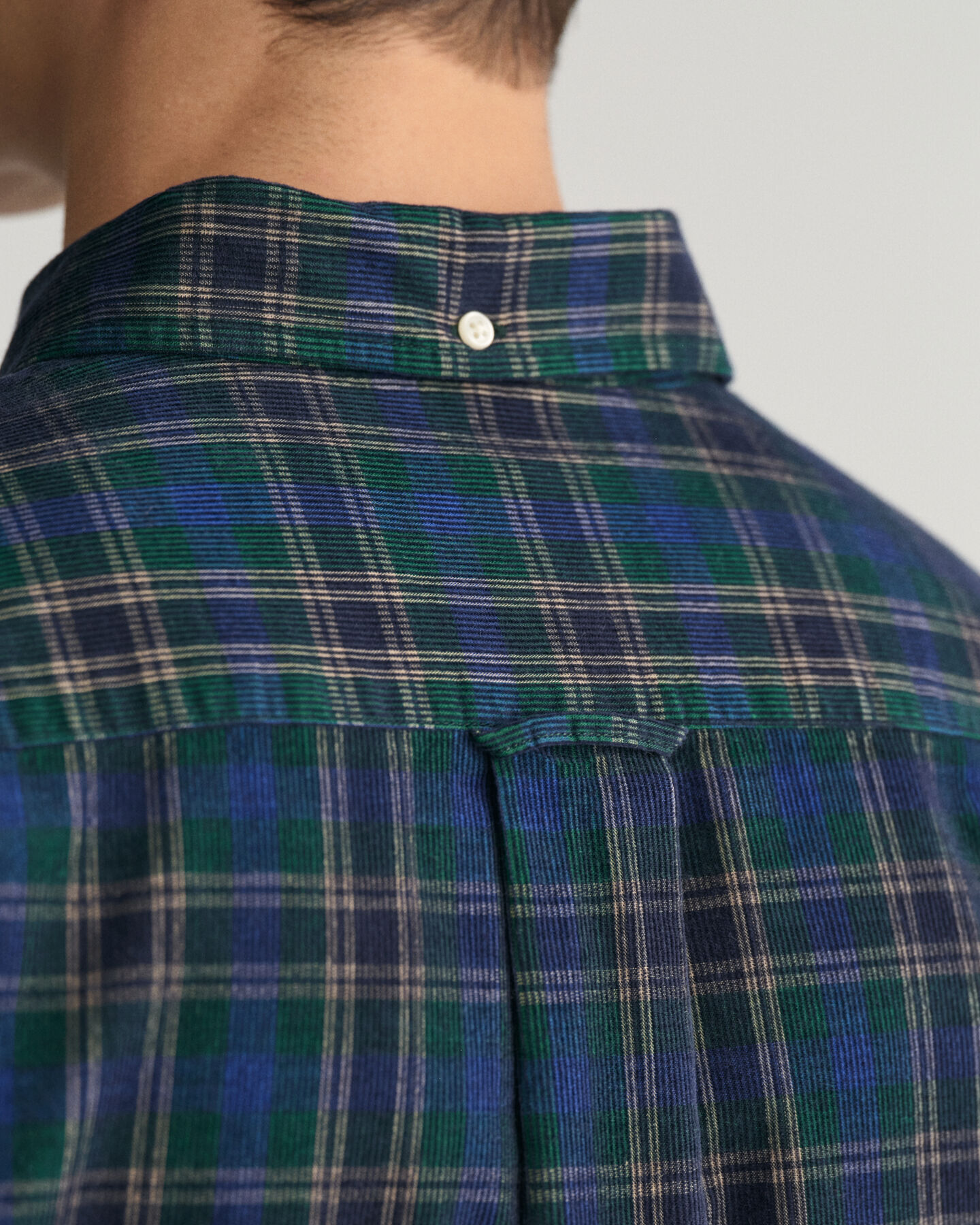 Camisa Regular Fit de pana a cuadros