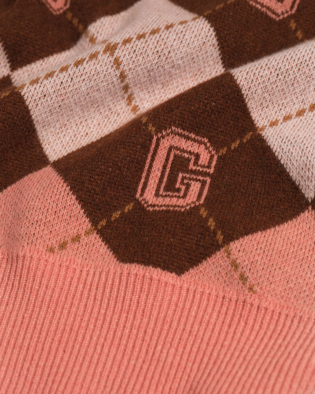 Jersey de cuello redondo Argyle