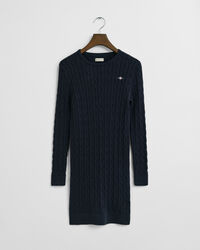 Vestido de punto de ochos en algodón elástico Teen Girls