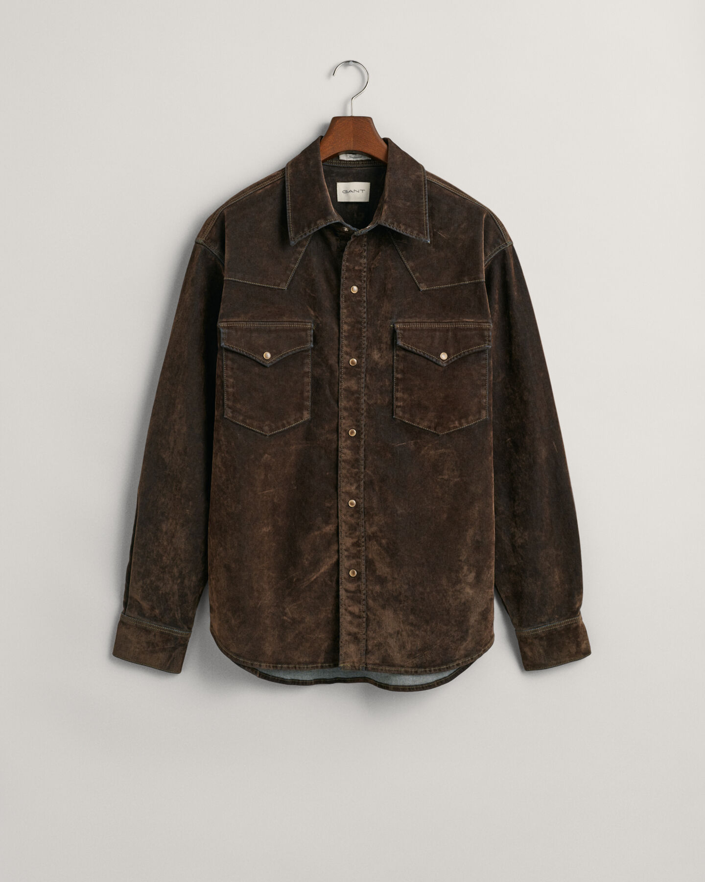 Camisa Rodeo extragrande y aterciopelada Flocked