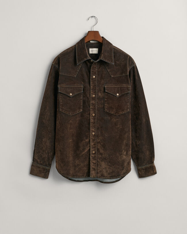 Camisa Rodeo extragrande y aterciopelada Flocked