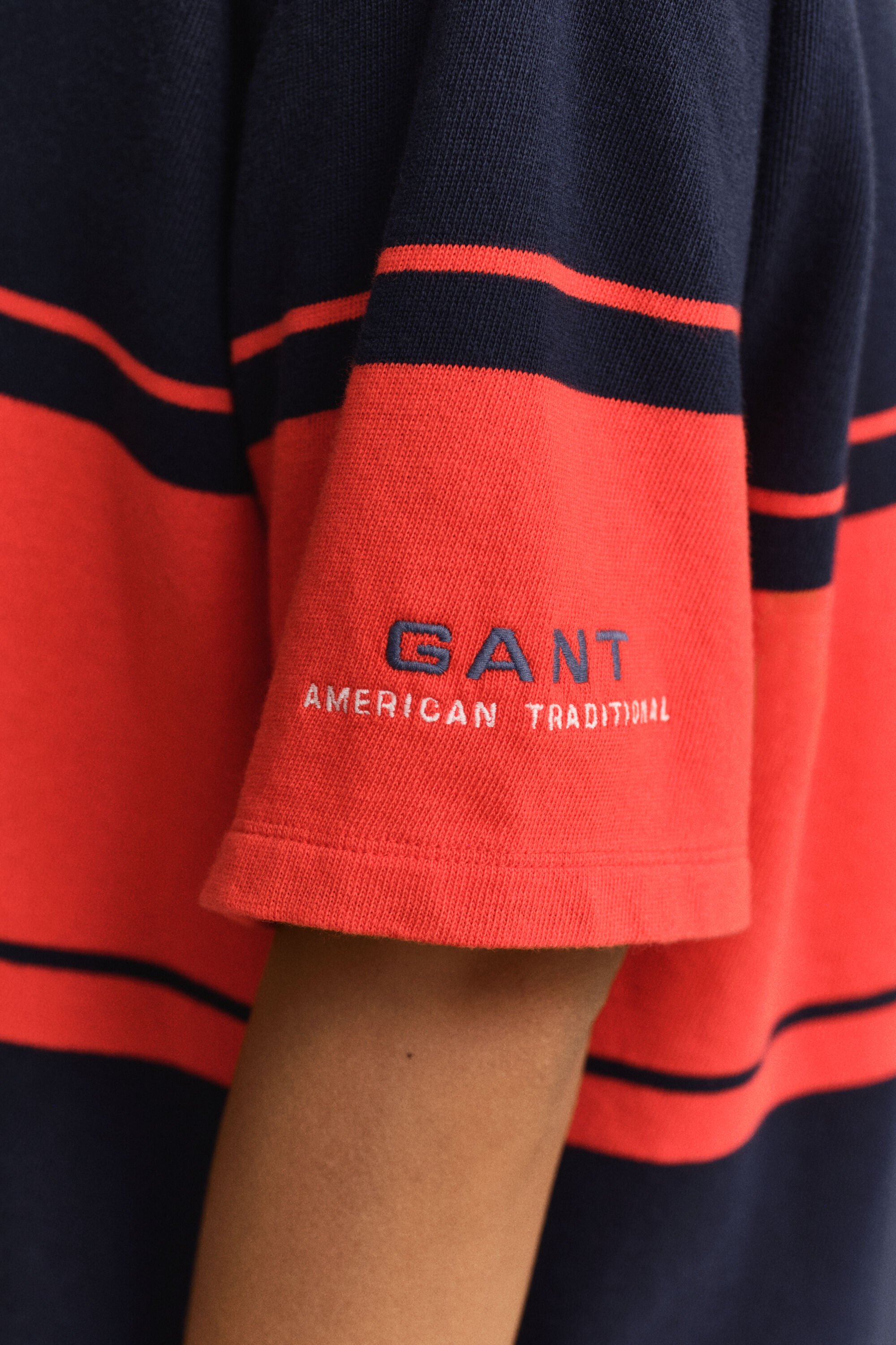 Heavy Rugger de manga corta a rayas anchas