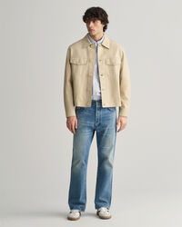 Cazadora de piel Trucker