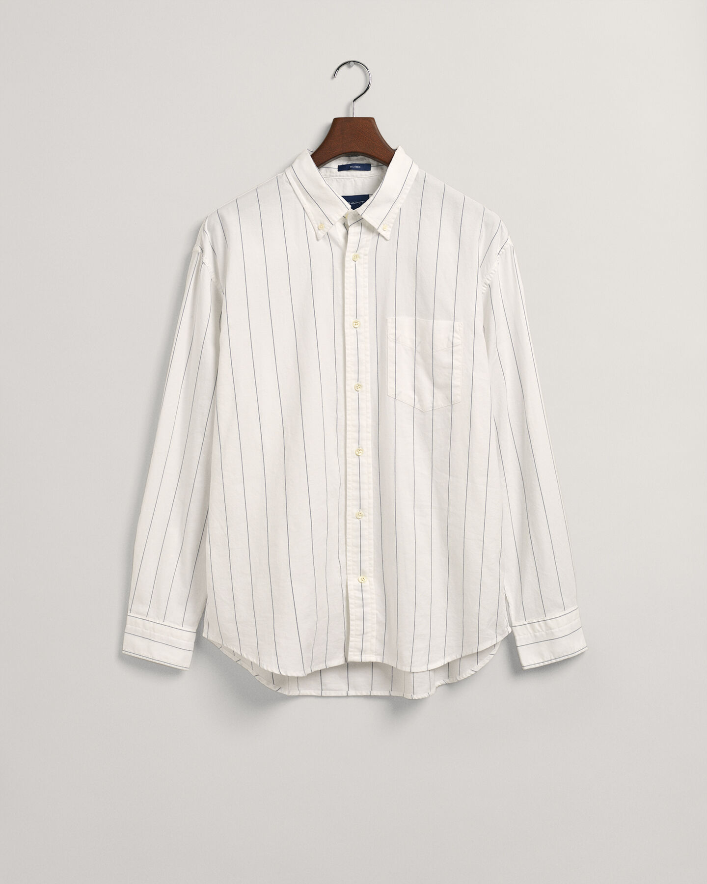 Camisa Oxford Relaxed Fit de raya diplomática