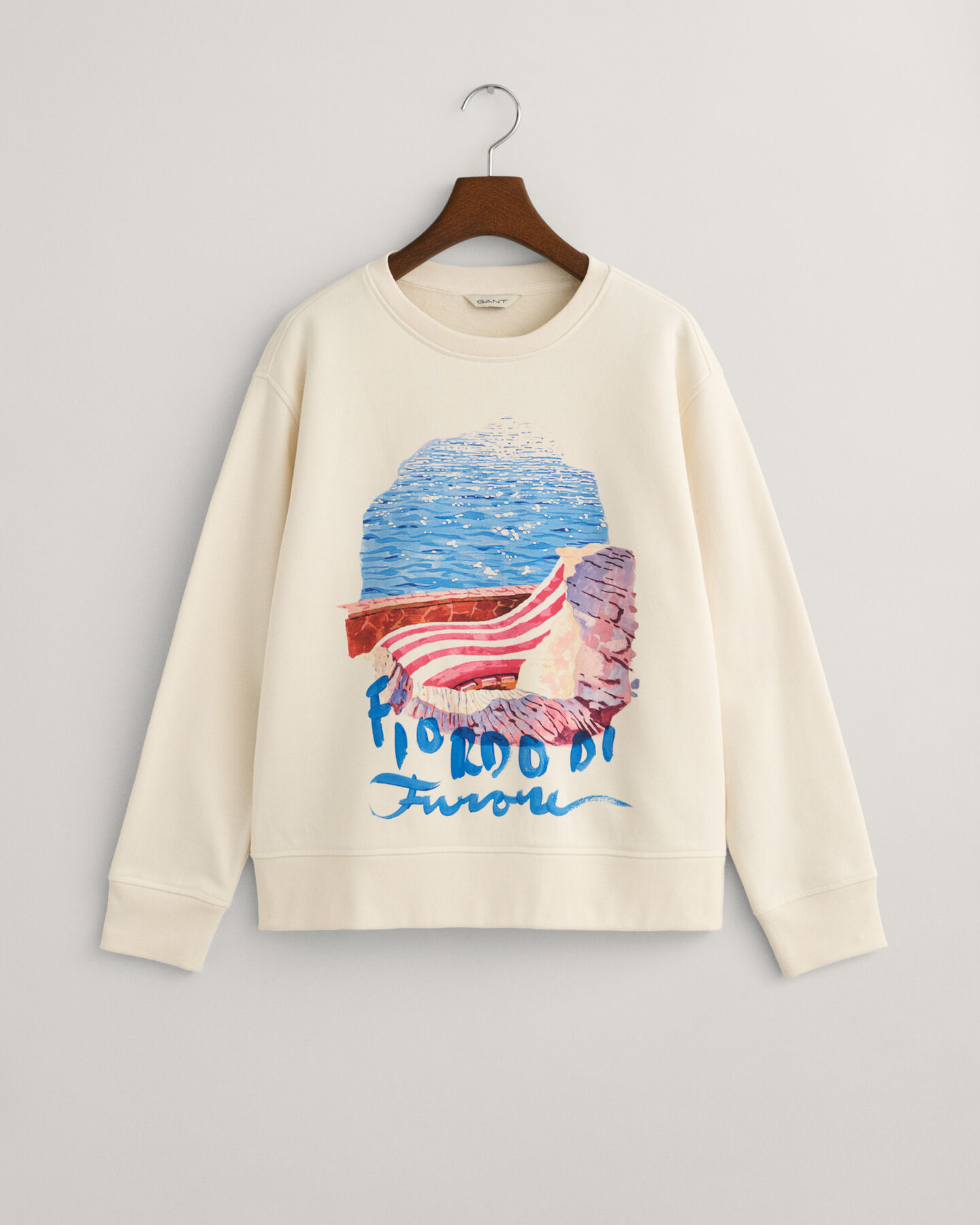 Sudadera de cuello redondo Scenery Print