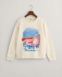 Sudadera de cuello redondo Scenery Print