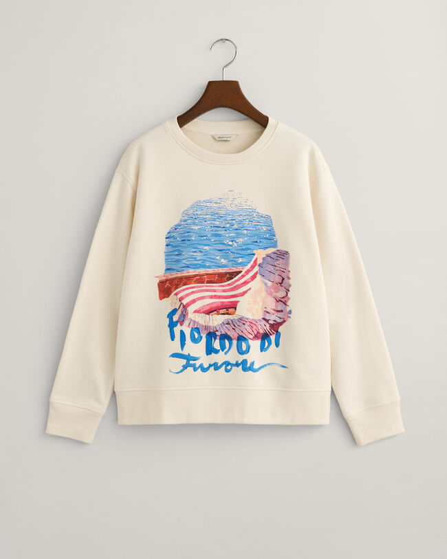 Sudadera de cuello redondo Scenery Print